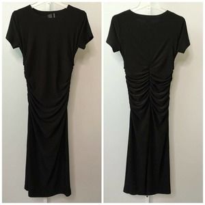 Norma Kamali Ruche Jersey Knit Dress